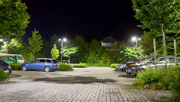 LED Beleuchtung für Parkplatz